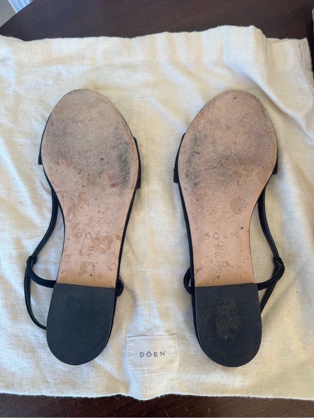 Doen Bastille Sandals- black suede size 37.5 - Picture 6 of 6
